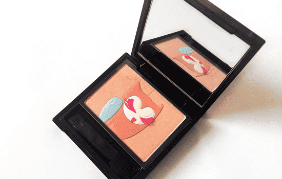 兰芝多用途粉怎么画，朦胧橘色更青春