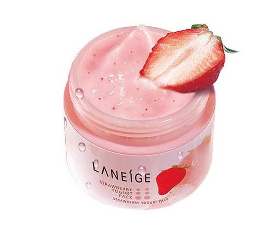 兰芝草莓面膜有什么作用，美白保湿抗氧化超性价比面膜  韩国护肤 兰芝 酸奶面膜 第2张