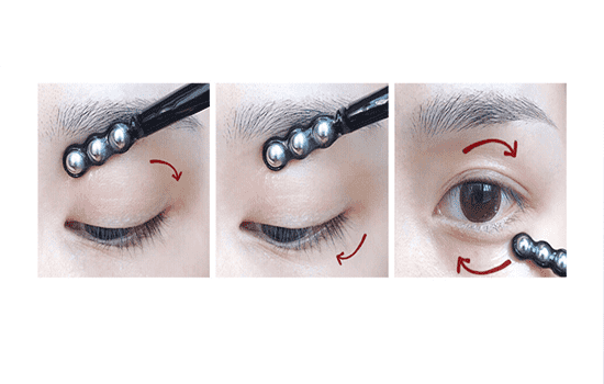 欧莱雅小黑瓶眼霜使用方法，需要搭配**头使用哟  欧莱雅 眼霜 第3张