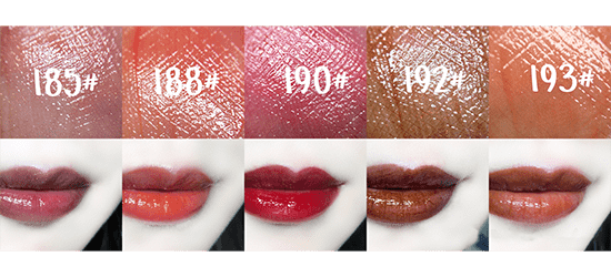 欧莱雅唇乳试色，持久唇乳五只试色