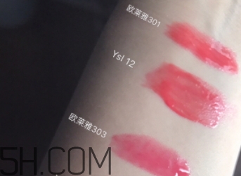 欧莱雅唇釉301和303哪个好看，欧莱雅唇釉301和303对比  欧莱雅 欧莱雅唇釉301和303 呼吸37度 第2张