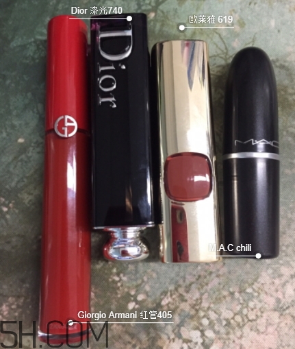 欧莱雅619秋叶和阿玛尼405试色对比  欧莱雅 欧莱雅619和阿玛尼405 呼吸37度 第2张