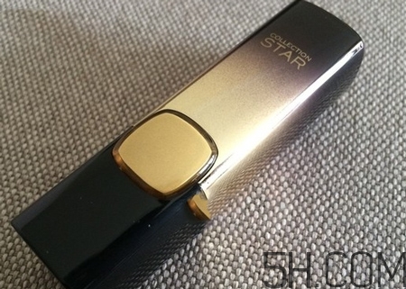 欧莱雅24K金属星灿唇膏色号，试色图