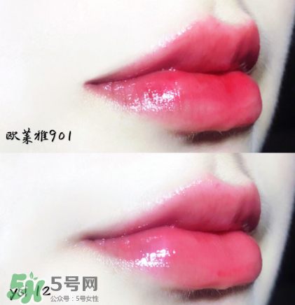 欧莱雅唇釉901平价斩男色试色，试色图  欧莱雅 唇釉 欧莱雅唇釉901 呼吸37度 第5张