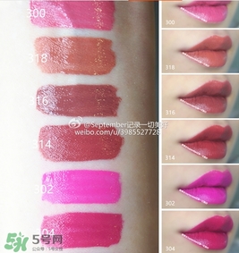 欧莱雅唇釉色号试色，欧莱雅唇釉试色图
