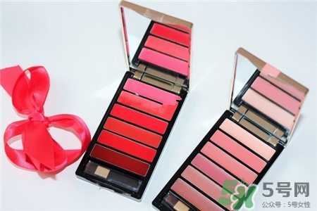 欧莱雅6色口红盘试色，欧莱雅六色口红盘试色图