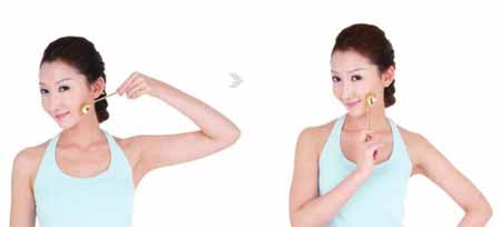 勺子按摩法预防去除脂肪粒