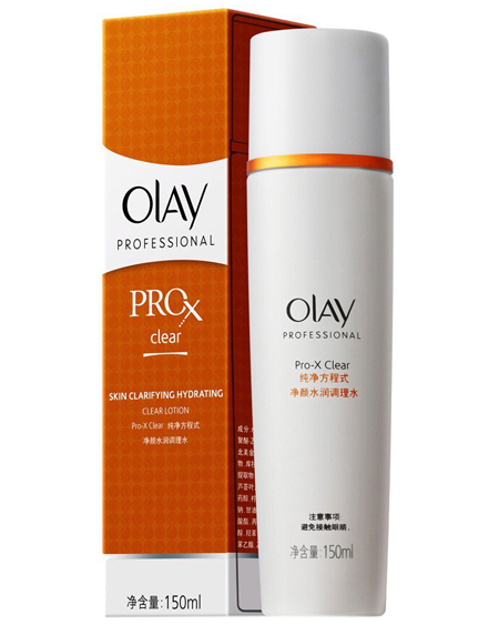 玉兰油Pro-X Clear 净颜水润调理水成分表分析，功效说明