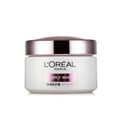 欧莱雅肌底透白水润防护霜，SPF13，PA++成分表分析，功效说明