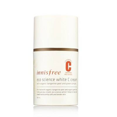 悦诗风吟生机蜜柑维C臻白面霜成分表分析，功效说明