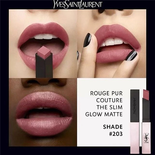 唇膏 | YSL ROUGE PUR COUTURE THE GLOW MATTE唇膏  新品 第2张