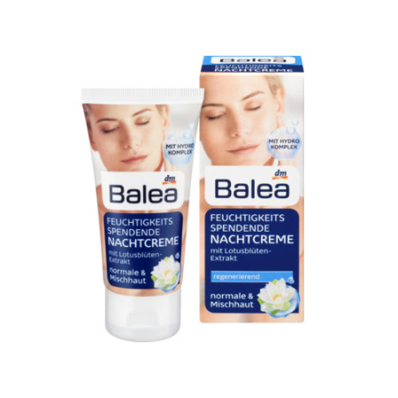 Balea 芭乐雅莲花清爽控油保湿晚霜成分表分析，功效说明  产品成分 第1张