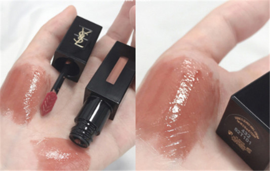 ysl新品黑管唇釉432和水光唇釉610试色对比，泰式奶茶你选哪个  YSL 圣罗兰 唇釉 第1张