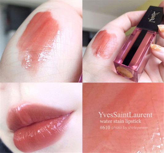 ysl610适合黄皮吗，ysl610唇釉真人试色图  ysl 口红 第2张