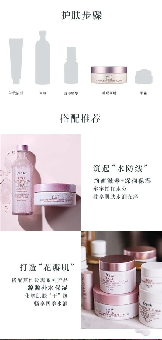 Fresh馥蕾诗玫瑰润泽保湿双效睡眠面膜  馥蕾诗 面膜 第10张