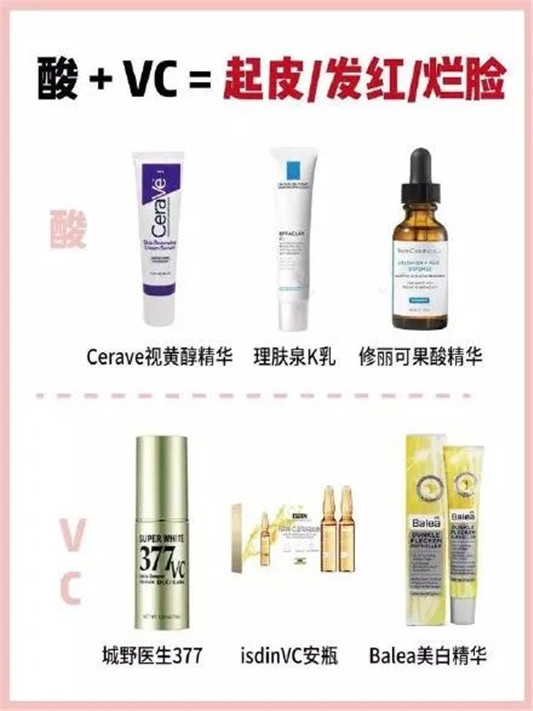 烂脸组合，这些护肤品千万不要混搭使用  护肤品 第6张