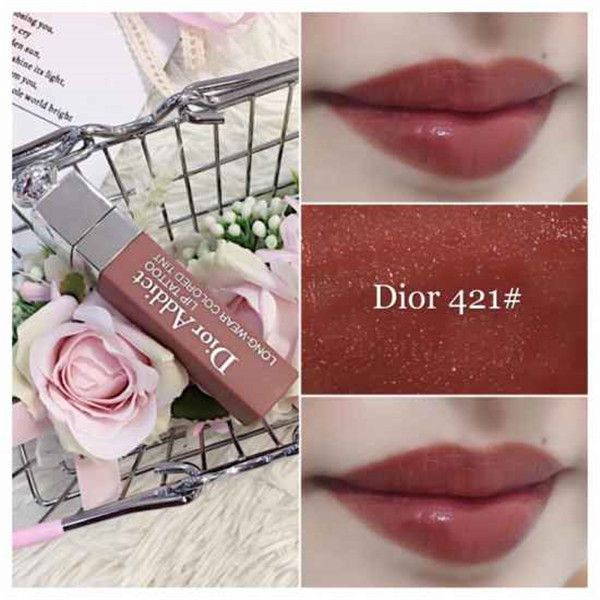 迪奥421染唇液试色效果图