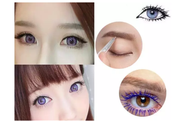 紫色美瞳适合什么肤色​，紫色美瞳搭配什么妆容好看