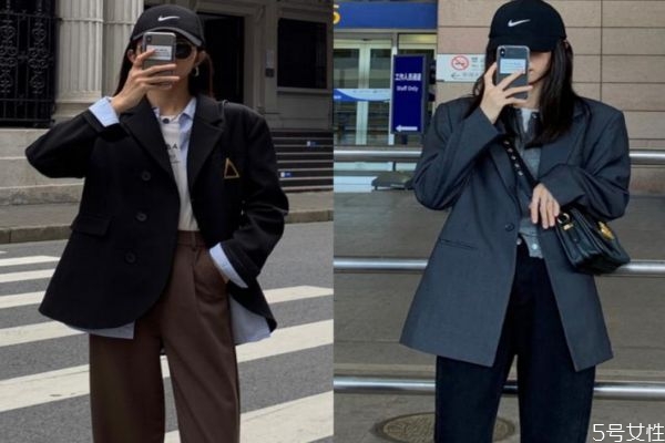 西装外套女怎么搭配，西装外套里面穿什么好看
