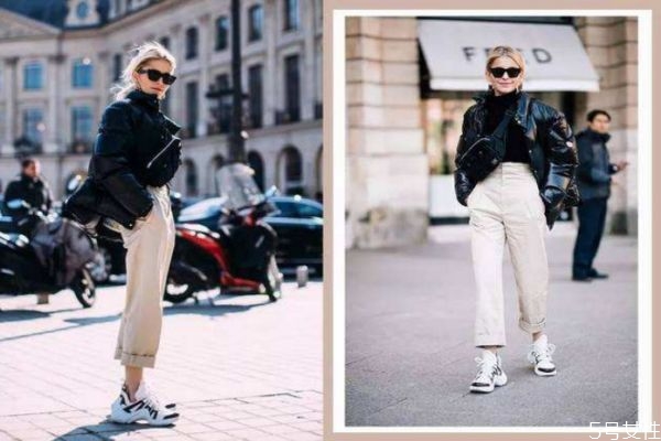 冬天阔腿裤搭配羽绒服好看吗，冬季阔腿裤配什么上衣