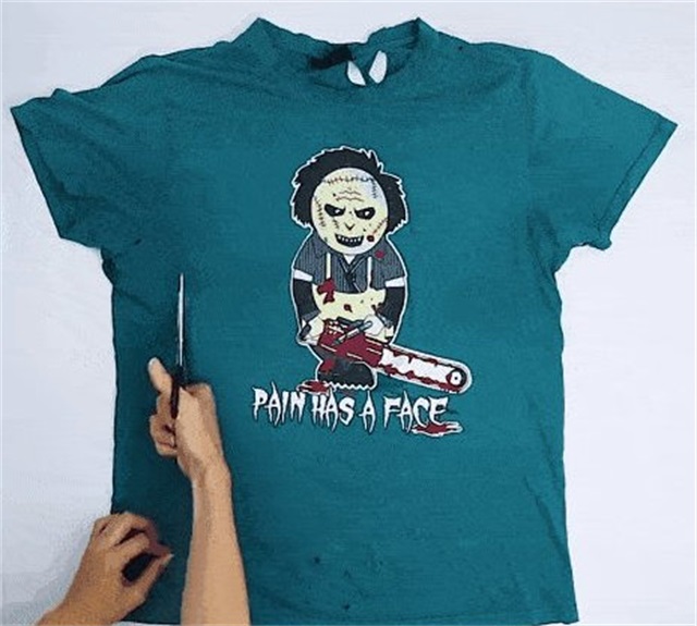 t恤怎样剪下摆会变时尚