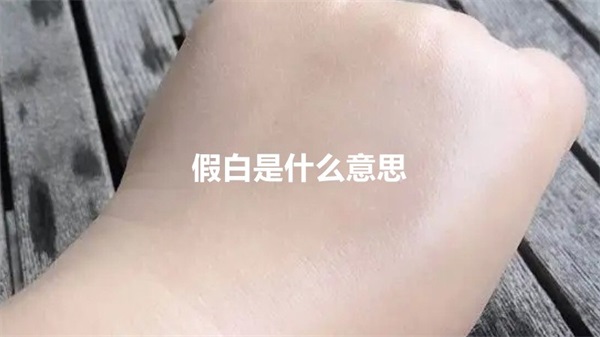 假白是什么意思