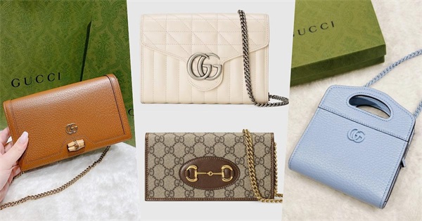 2022入门级GUCCI WOC链带包，老花、Marmont…官网款式一次看，多卡槽、可放手机超实用