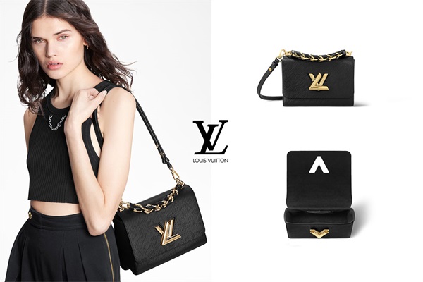 LV官网 Louis Vuitton Twist 新包款，因一条金色粗链人气攀升