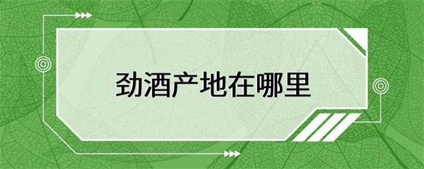 劲酒的产地分布在哪些省份？