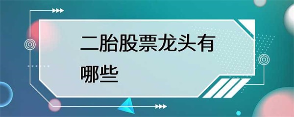 二胎股票龙头有哪些？