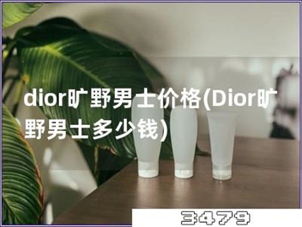 dior旷野男士价格「Dior旷野男士多少钱」