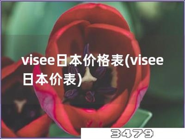 visee日本价格表「visee日本价表」
