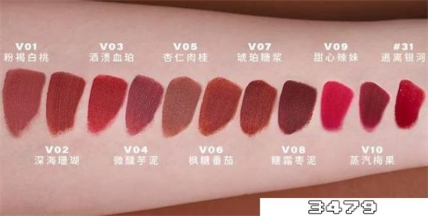 口红色号图片测直男，口红色号大全对应图