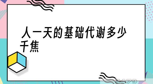 人一天的基础代谢多少千焦