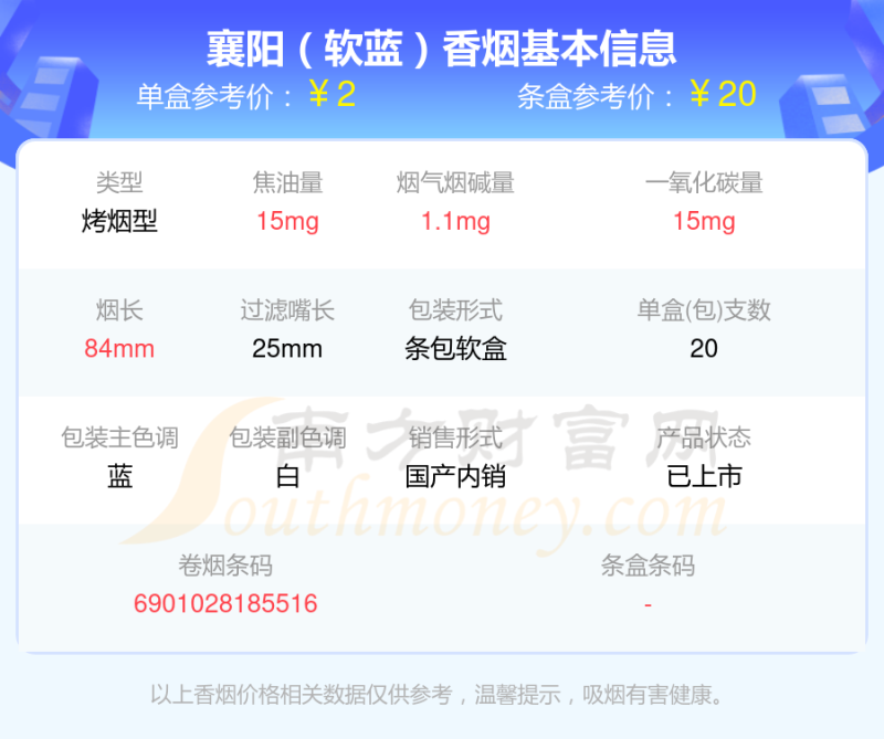 2023襄阳香烟烟碱1到2mg的烟查询一览