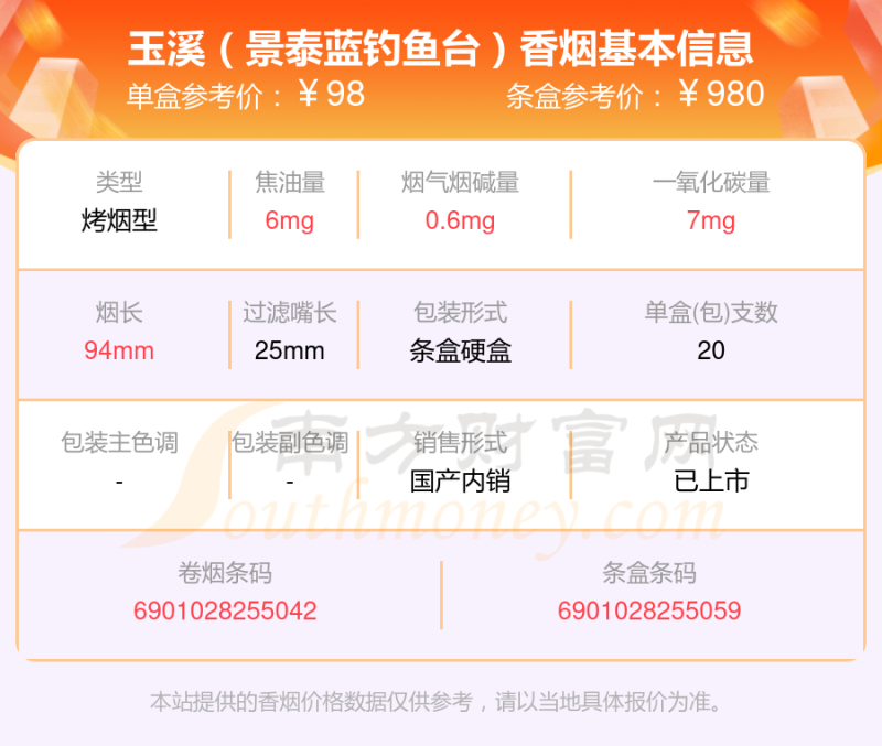 2024玉溪香烟价格表，八十到一百元左右的烟列表一览