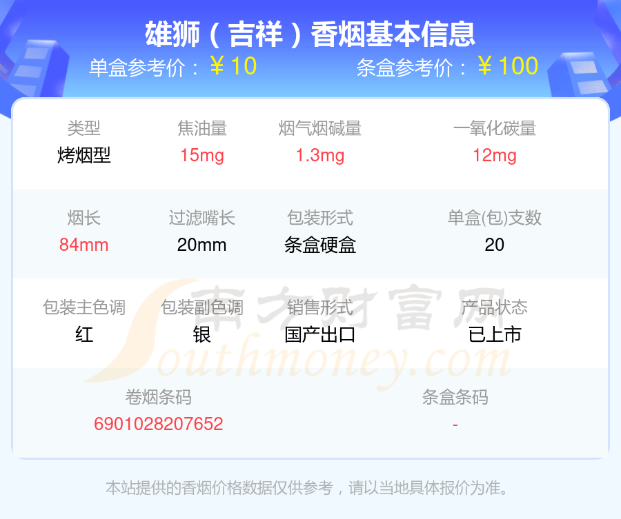 雄狮香烟烟碱2mg以下的烟2025一览