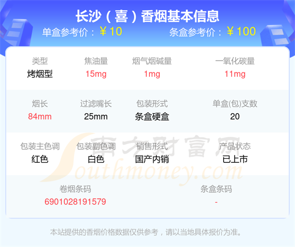 长沙香烟焦油量15mg以上的烟一览表