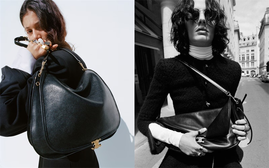 Celine 2026春夏新包 Soft Triomphe 系列推出 Half Moon 和 Besace 款式