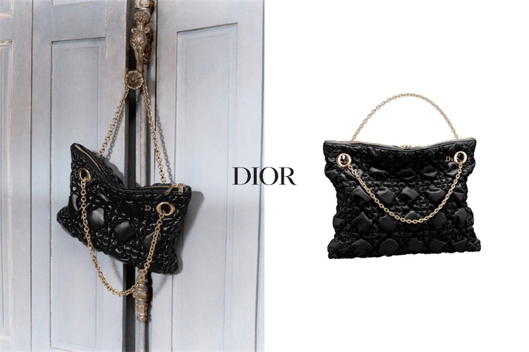 下一款必入 Dior 新包：Crunchy 系列以皱褶皮革配金链，诠释松弛版优雅美学