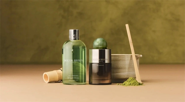 Molton Brown 的 Tea Ceremony 茶道系列产品广告图